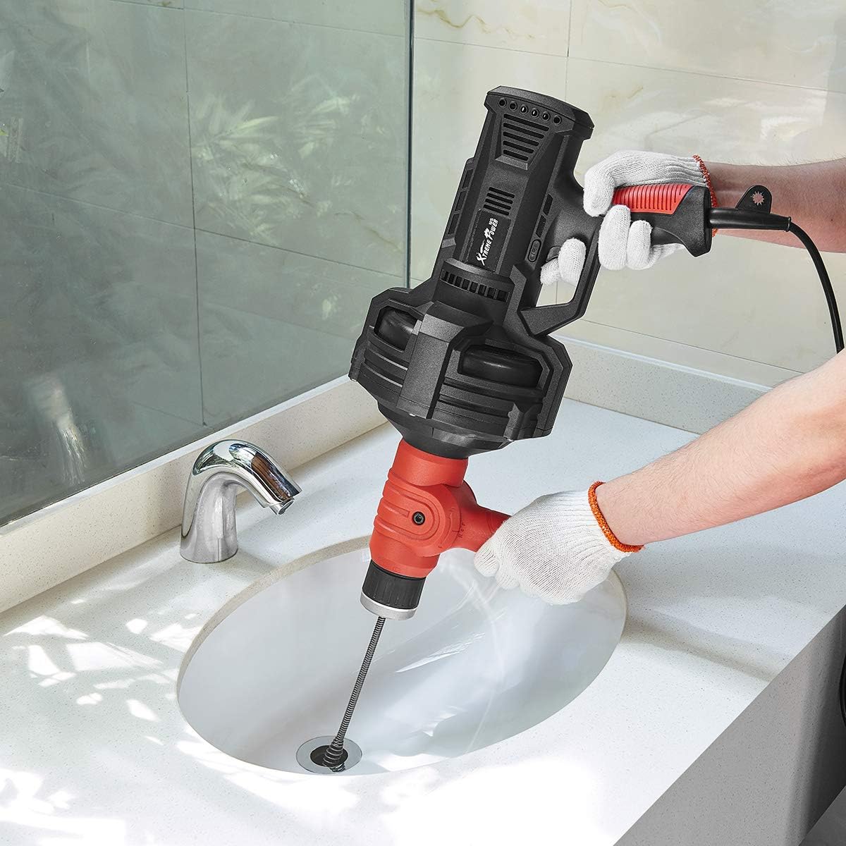 25 ft Handheld Portable Drain Auger K39301