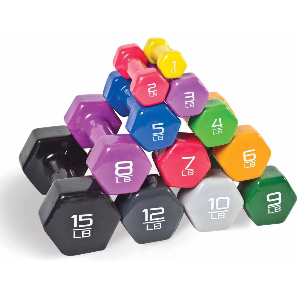 15lb Vinyl-Coated Dumbbell J6410