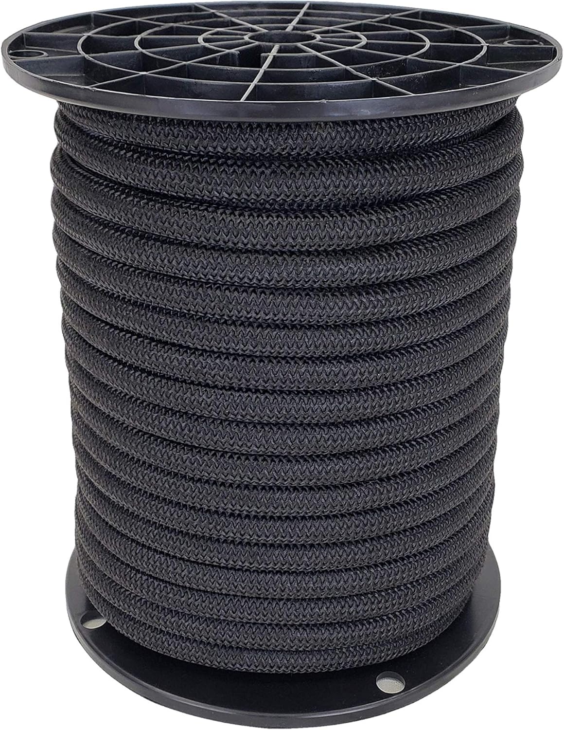 1/2 inch Black Polyester Bungee Cord - 50 Foot Spool, Pack of 2 N7463