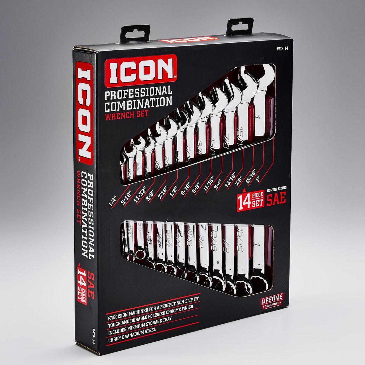 SAE Combination Wrench Set, 14 Piece J64819