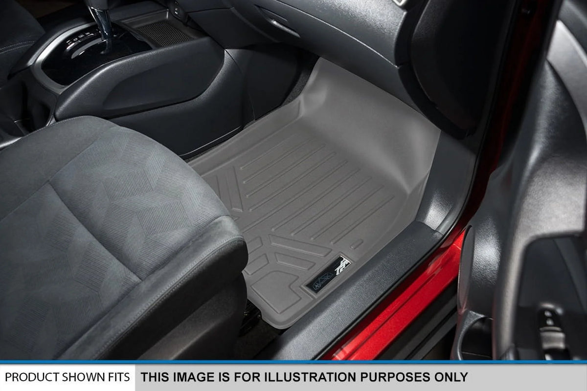 Custom Fit 3 Row Floor Mats Liner Set with 2nd Row Bucket Seats Gray A6772
