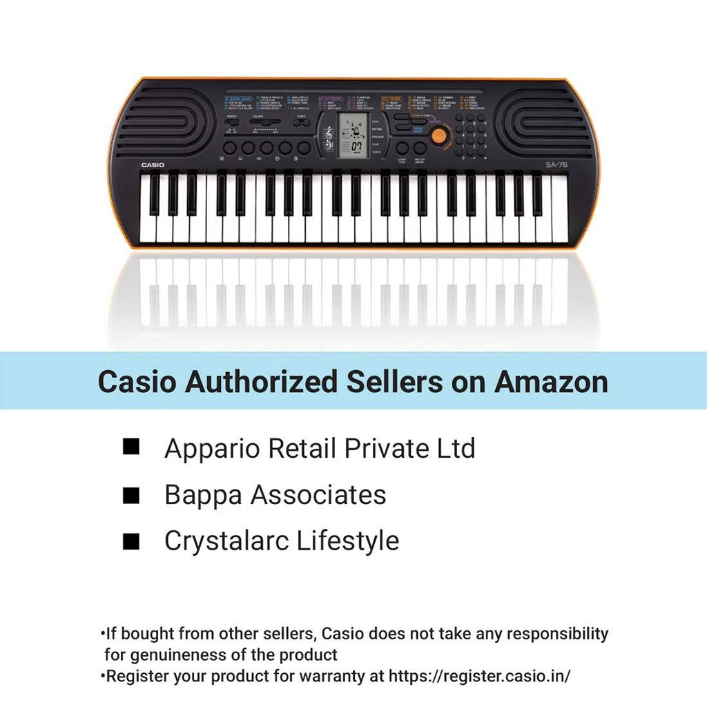 44-Key Electronic Mini Keyboard Black Orange Q167