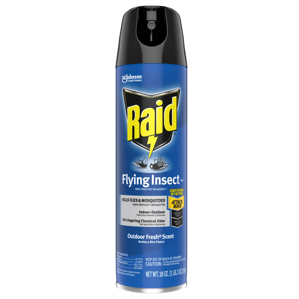 Insecticide Spray with Outdoor Fresh Scent, 18 fl oz E276441