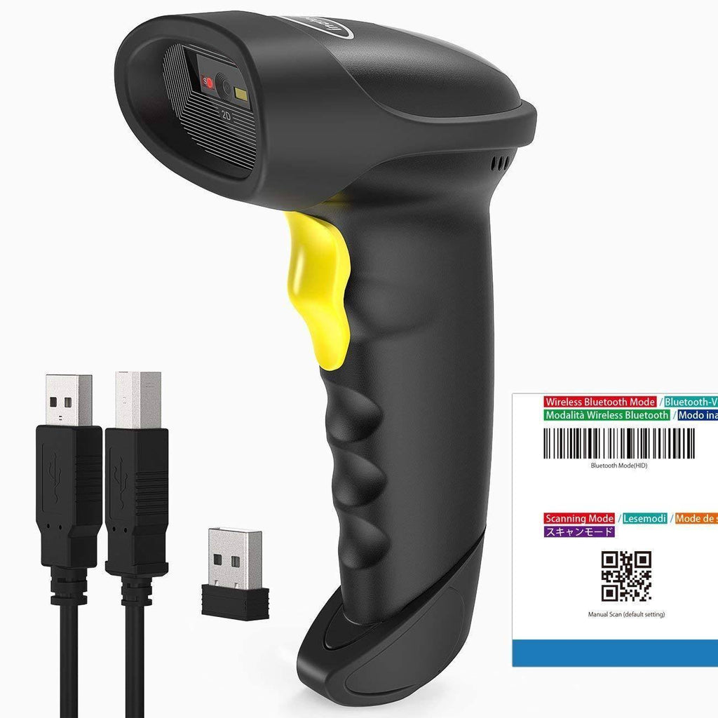 Black Wireless Bluetooth Barcode Scanner H407588