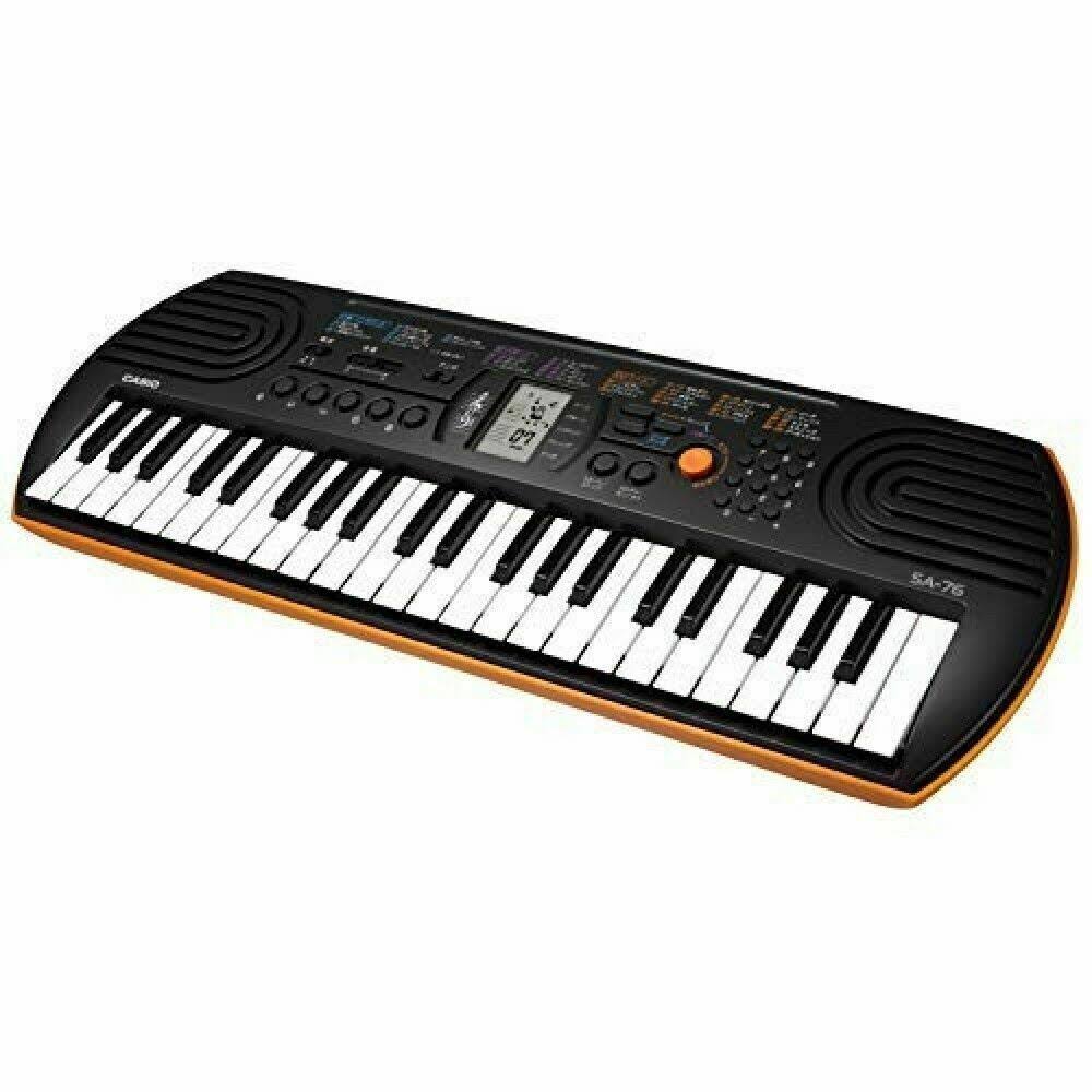 44-Key Electronic Mini Keyboard Black Orange Q167