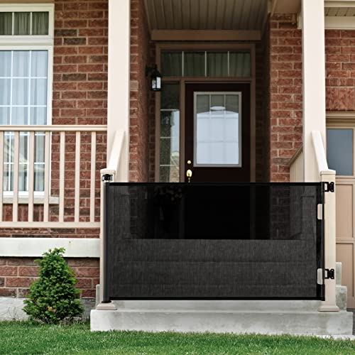 2 Pack Retractable Mesh Baby Gate 33" Tall Extends to 55" Wide White G87053