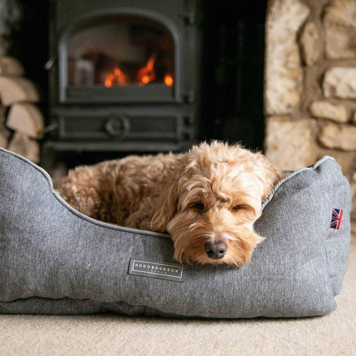 Tweed Dog Bed L64453