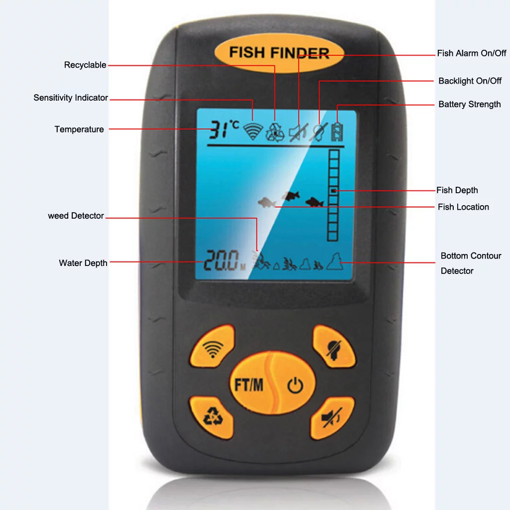 Handheld Portable Fish Depth Finder A65322