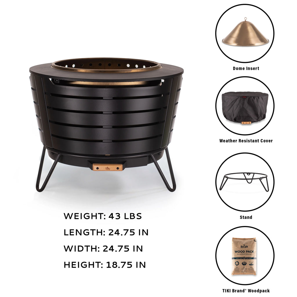 Stainless Steel Smokeless Fire Pit 25" A27890