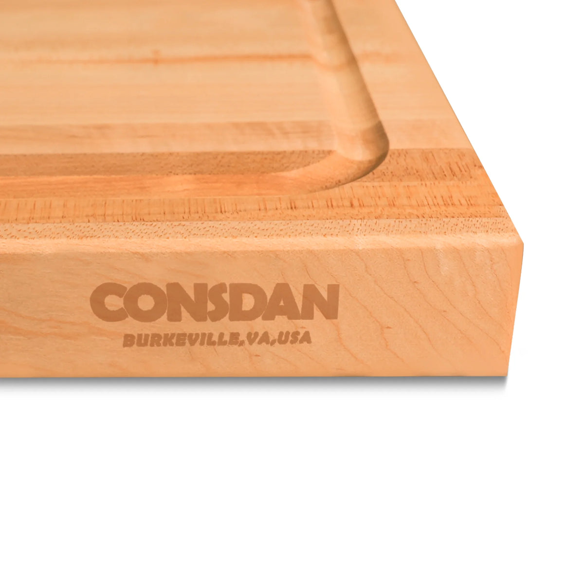 Hard Maple Butcher Block Cutting Board, 16x12 Inch O64210