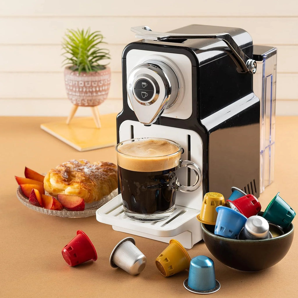 Black 19-Bar Single Serve Espresso Machine Q712
