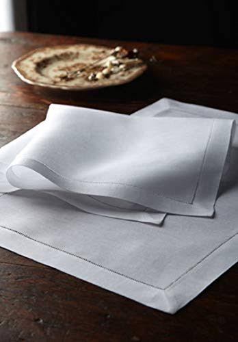 White 100% Pure Linen Table Linens B3753