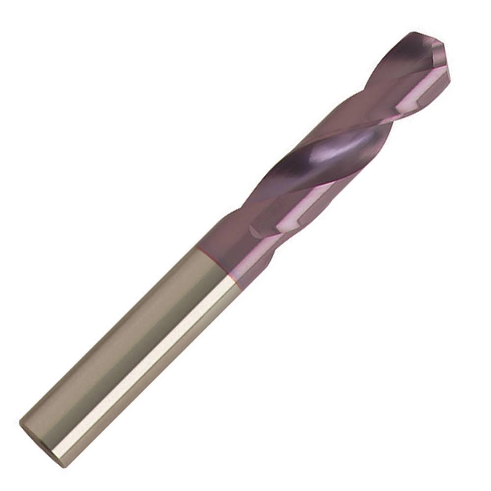 Carbide 118° 4-Facet Point Stub Drill, 40mm LOC, 84mm OAL I521