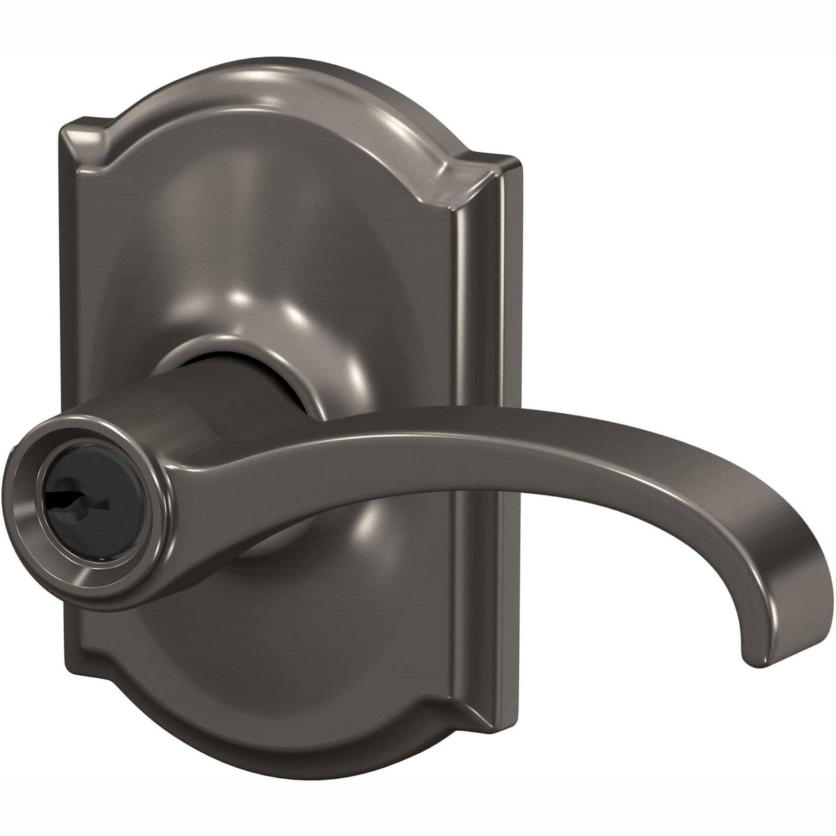 Satin Nickel Keyed Entry Lever Z5208