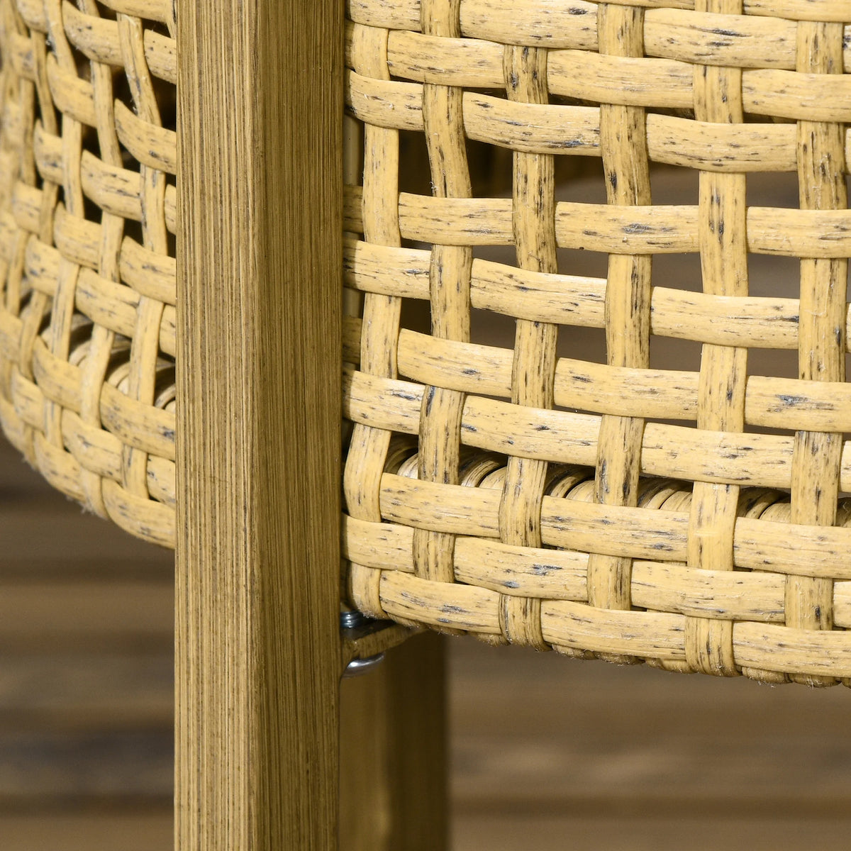 Brown Wicker Patio Table Set N76053