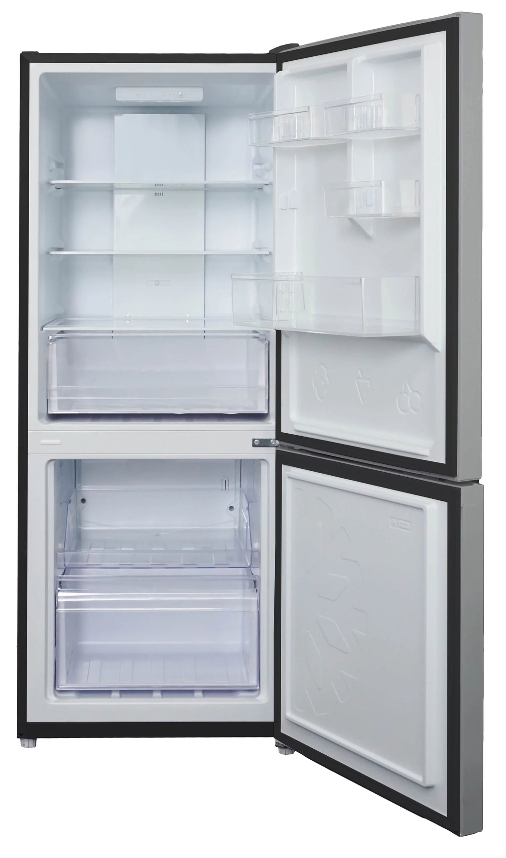10 Cu. ft. Compact Fridge Bottom Mount Freezer Stainless Steel Q342654
