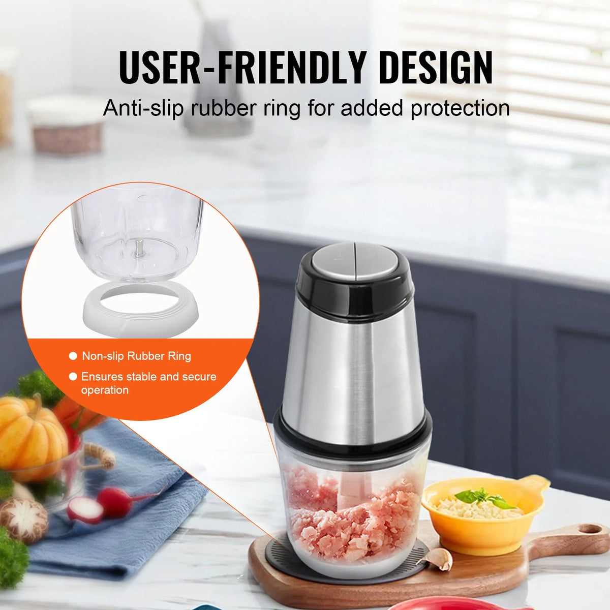 2.5 Cup Glass Electric Food Chopper V531