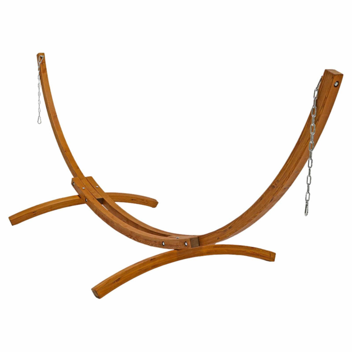12 ft. Curved Arc Wood Hammock Stand V70269