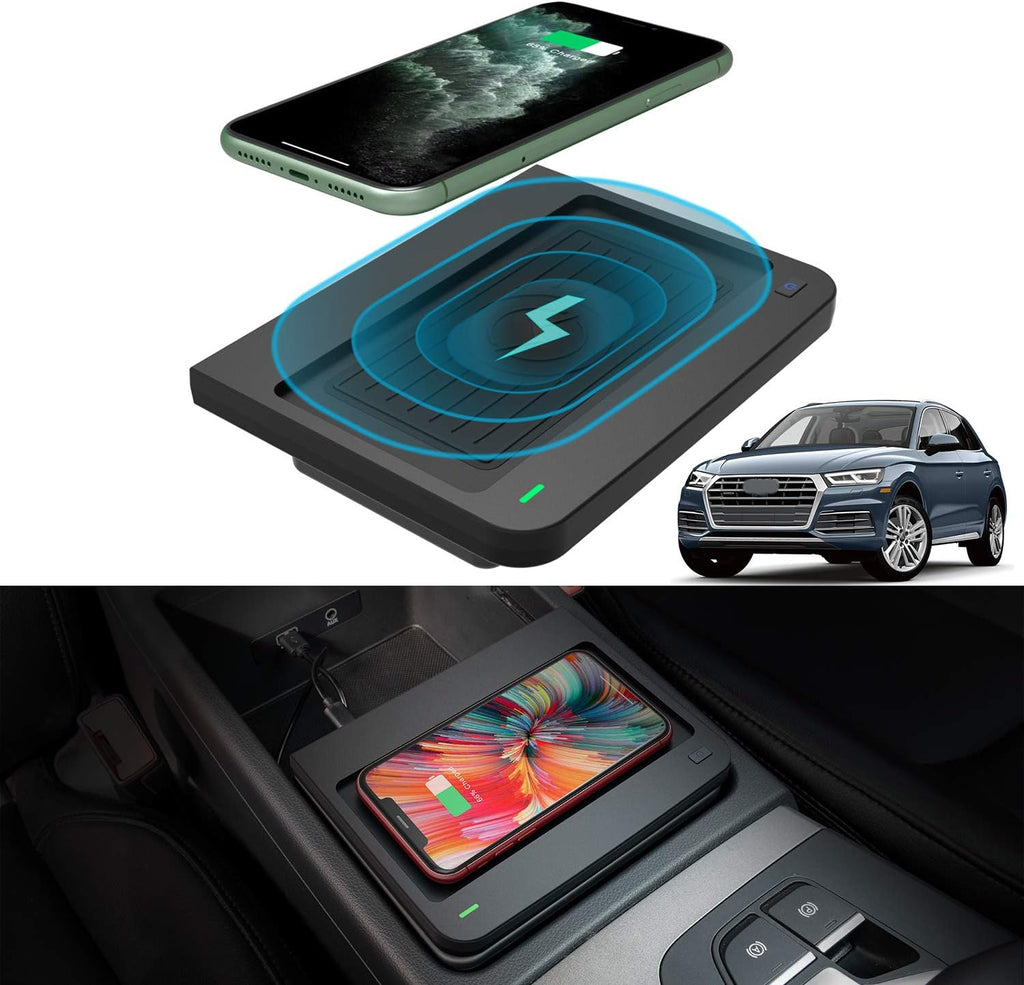 Wireless Phone Charger Pad for Audi Q5 SQ5 2018 2019 2020 Center Console, Pack of 2 Z337