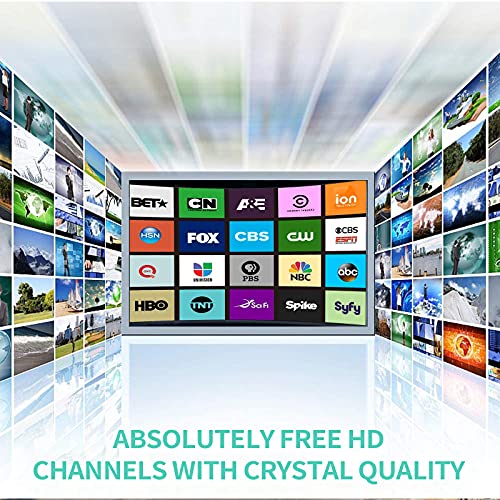 HDTV Antenna with Signal Amplifier & Long Thick Coaxial Cable G970034