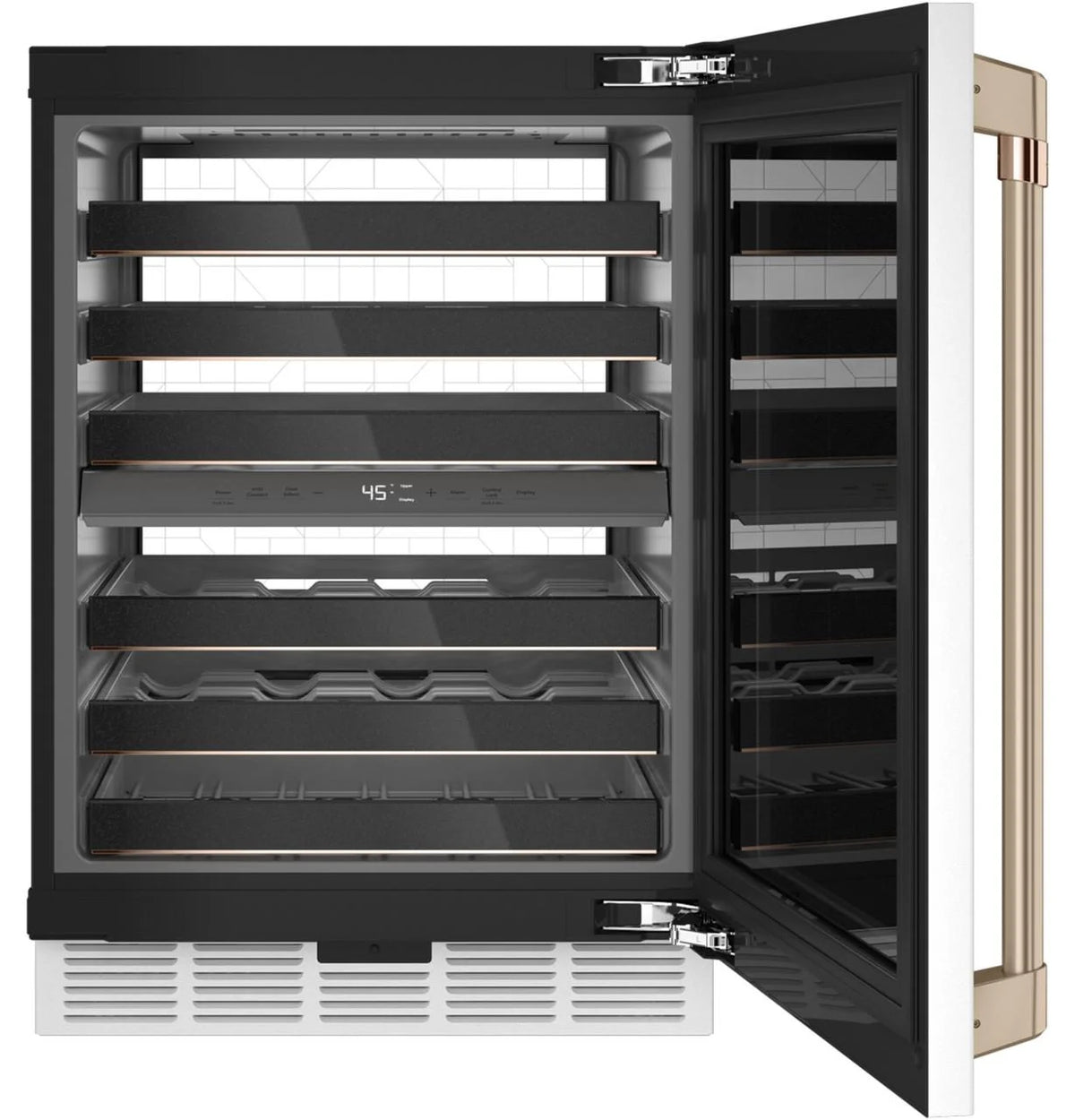 46 Bottle Built-in Matte White Wine Center E331