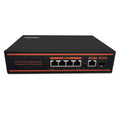 10 Ports Ethernet PoE Switch 8 Port 100Mbps PoE+ 2 UpLink 1000Mbps Metal Fanless Unmanaged Pack of 2 R324