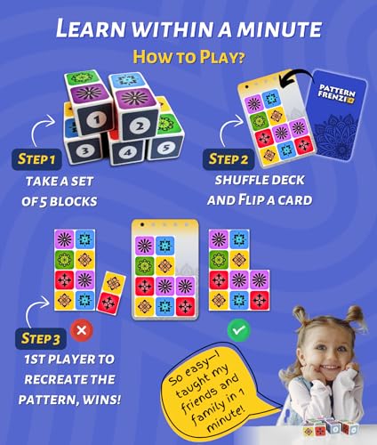 Pattern Matching Board Game for Kids & Adults N65737