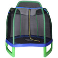 7ft Kids Trampoline with Safety Enclosure Net E9321