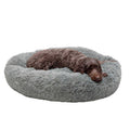 Long Fur Donut Dog Bed V554