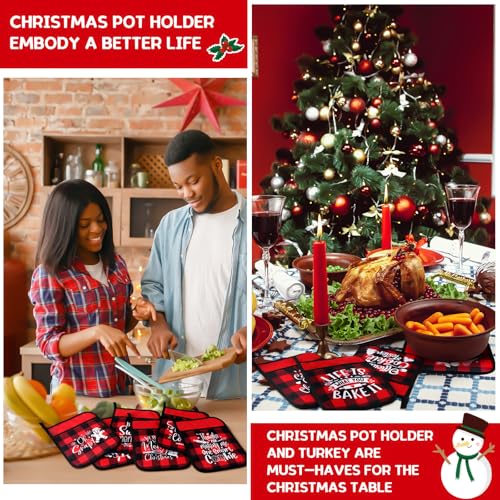 12 Pieces Heat Resistant Pot Holders and Oven Mitts H339664