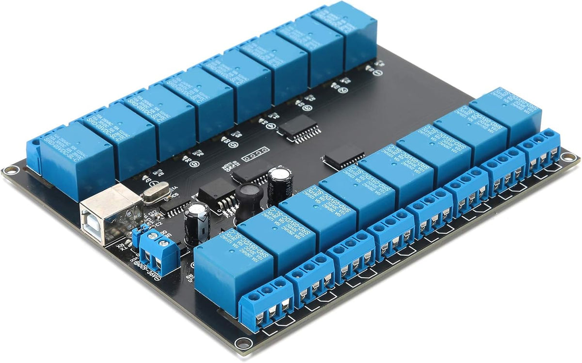 16 Channel USB Controlled Relay Module with 16 SPDT Relays V88288