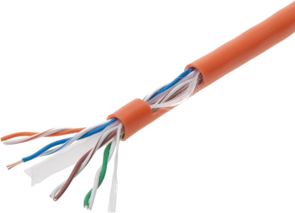 1000ft CAT6 Solid Ethernet UTP 23AWG Network Cable (Orange) L10984
