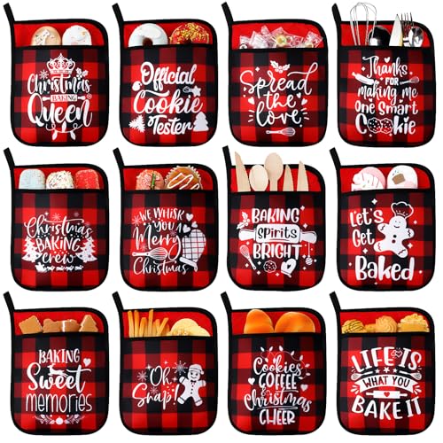 12 Pieces Heat Resistant Pot Holders and Oven Mitts H339664