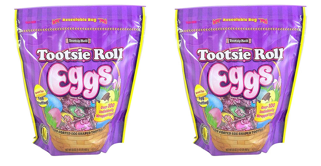 Tootsie Roll Eggs, Pack of 2, 23 Ounces per Bag E1238