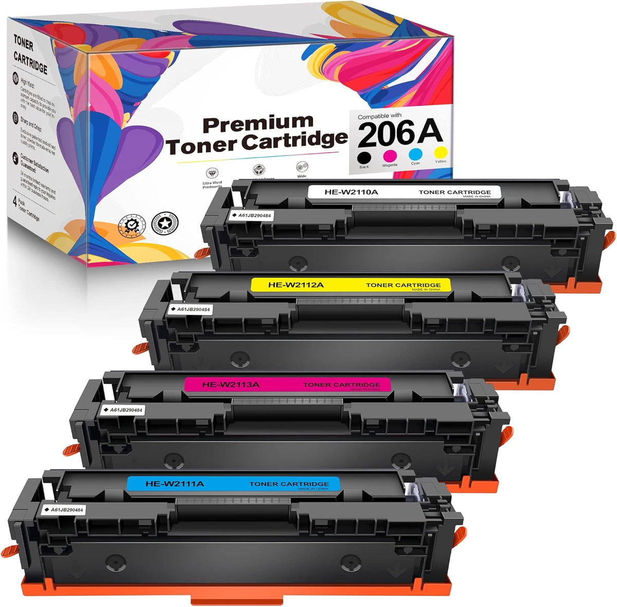 4 Pack Toner Cartridge (Black Cyan Yellow Magenta) H515