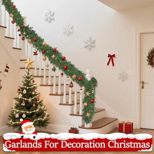 Green Artificial Cedar Pine Christmas Garland Y462813