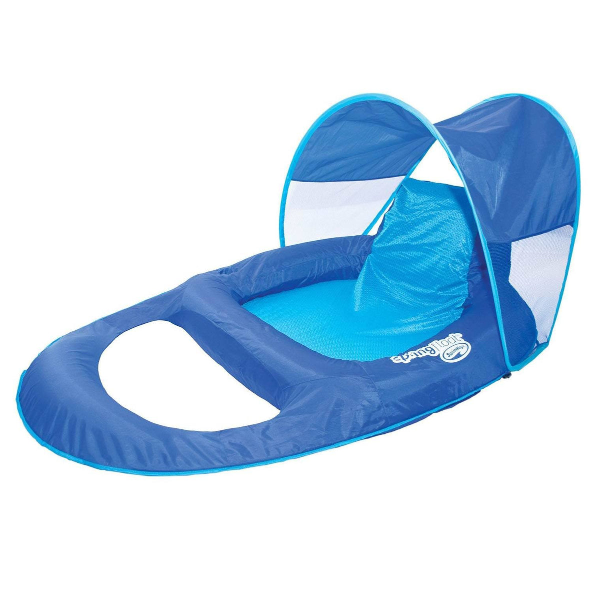Blue Pool Lounge Chair with Sun Canopy 3 Pack Q6306