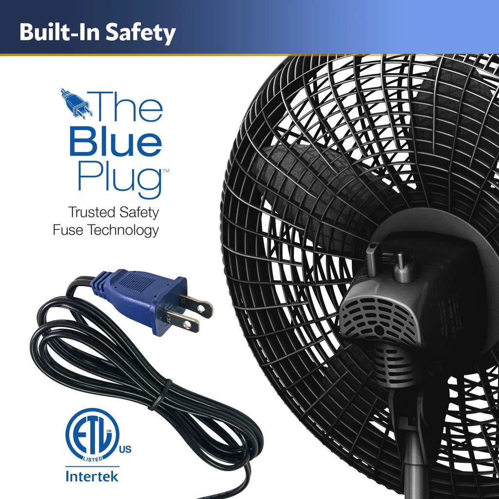 18 Oscillating 3-Speed Pedestal Fan H2588