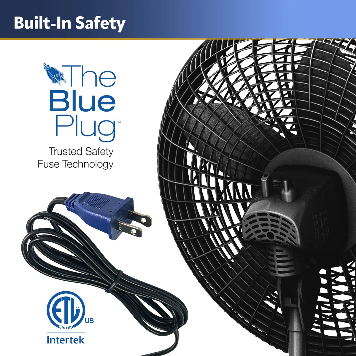 18 Oscillating 3-Speed Pedestal Fan H2588