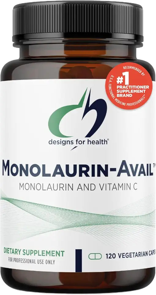 1000mg Monolaurin Vitamin C Supplement 120 Capsules W497872