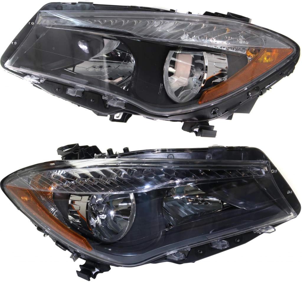 Black Housing Pair Headlight for Mercedes-Benz CLA250 2014-2018 Q345
