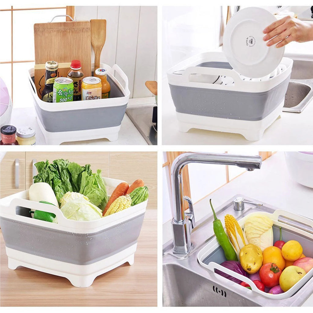 Silicone Collapsible Fruit Basket Sink Tub S81517