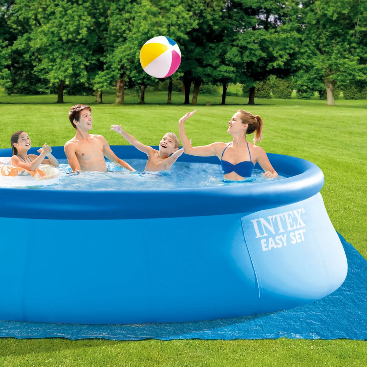 15' x 48 Inflatable Above Ground Swimming Pool with Ladder & Pump P9534