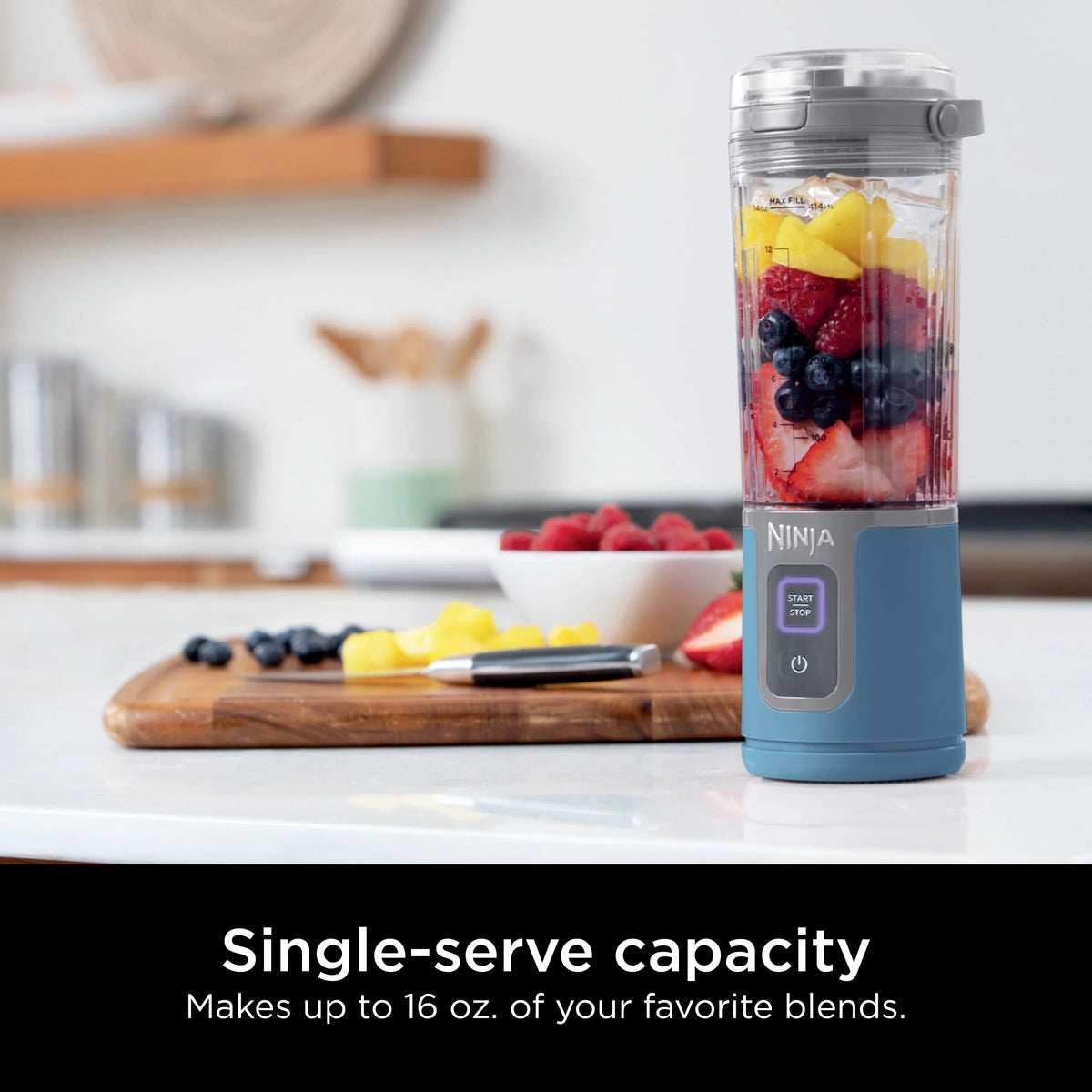 16 oz. Portable Blender with Leak Proof Lid, Black Q325232