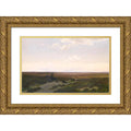 14x11 Gold Ornate Wood Frame Double Matted Art Print N831