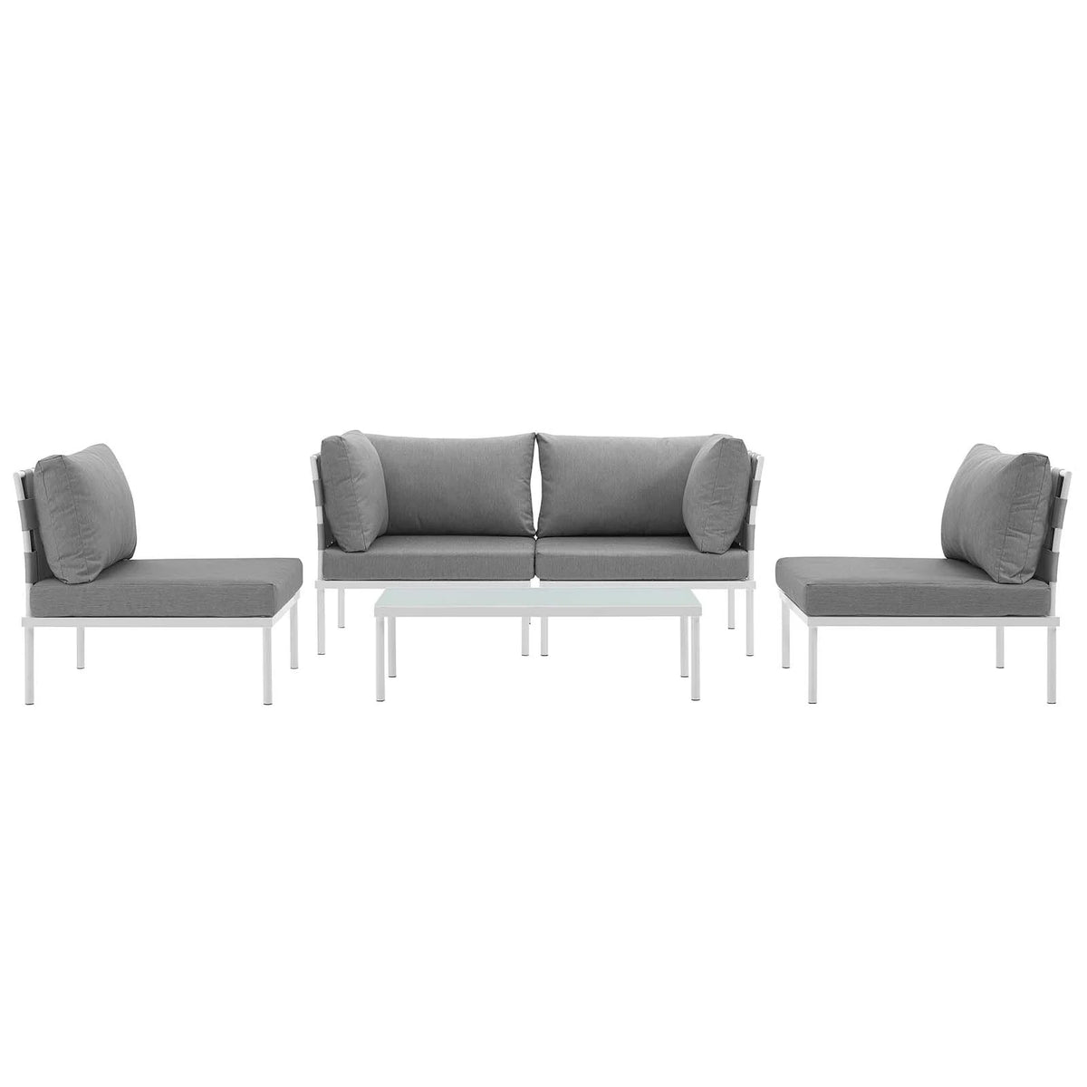 5 Piece Outdoor Patio Aluminum Sectional Sofa Set K4043