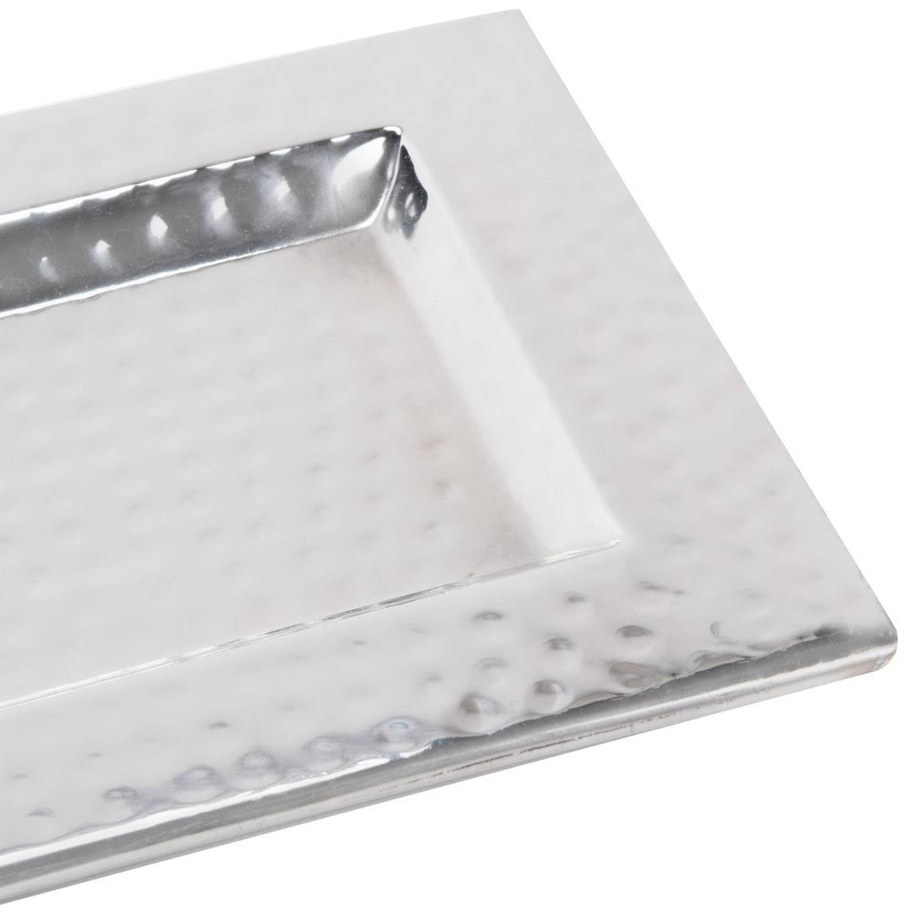Stainless Steel Hammered Tray, 23-3/4x22 L K524