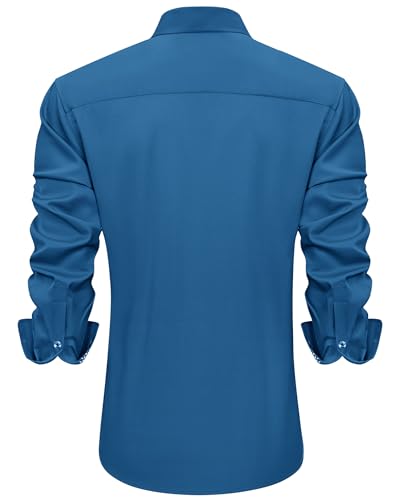 Men's Long Sleeve Stretch Dress Shirt T709813