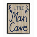 Navy Blue Framed Typography Wall Art Q3929