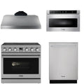36 Electric Range, Range Hood, Dishwasher and Microwave O675